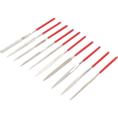 Set of 10 guitar files for bridge saddles, grooves, repair tools, cleaning and maintenance of guitars and violins (1/5)