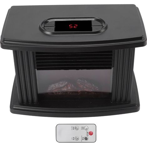 Cheminée électrique portable 1000W, chauffe-eau rapide et uniforme, à poser sur une table, avec télécommande et prise européenne 220V. (1/5)