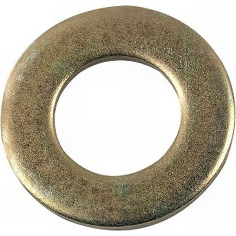 Rondelle plate moyenne M10 mm M Zinguée bichromatée - Boite de 200 pcs - Fixtout 42001003B