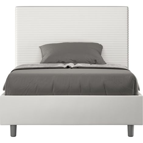 Letto 1 Piazza e Mezzo 110x190 cm Senza Rete Focus Bianco (1/4)
