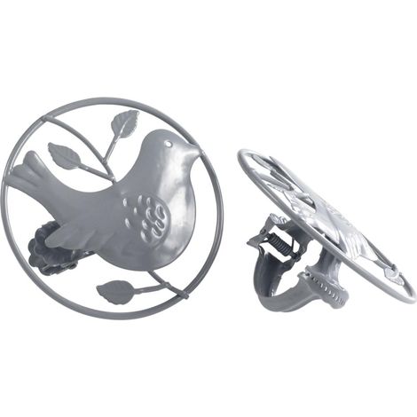 Lot de 2 Embrasses Jolie Passereau gris (1/2)