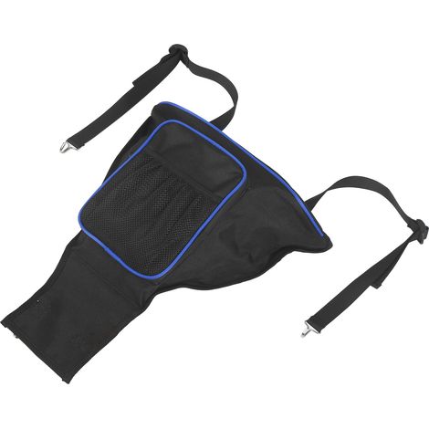 Sac de rangement pour console centrale UTV en tissu Oxford 1680D, remplacement pour Polaris RZR 570/800/800S/900 (noir et bleu) (1/5)