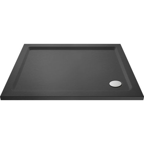 1000mm x 760mm Premium Rectangular Shower Tray - Slate Grey