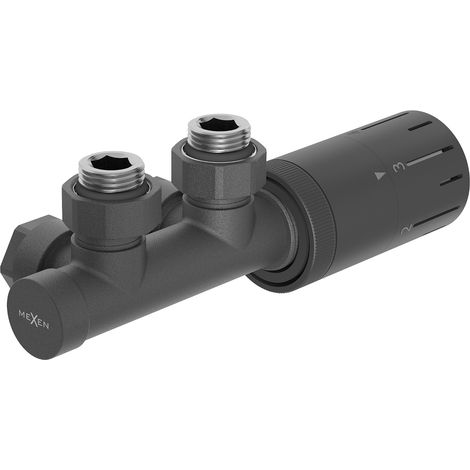 Mexen G05 set termostatico angolare, Duplex, DN50, antracite - W907-958-66 (1/3)