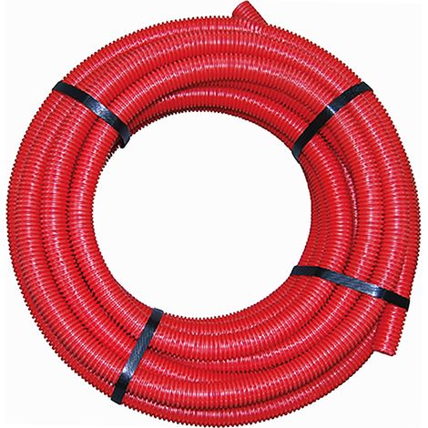 Tubo PER preaislado rojo - Boutté ø16 mm x 25m