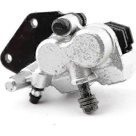 Les étriers de frein sont compatibles avec diverses pompes de frein pour scooters et motos GY6 QMB139 de 50 cc, 125 cc, 150 cc et 250 cc, avec plaquettes de frein (argentées). (1/5)