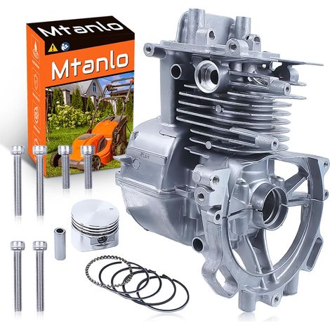 Ensemble Carter Piston Boulon Pour Honda GX25 GX25N HHT25S 10100-Z3E-406 35mm Pièce, Ensemble Carter, Piston, Goupille, 5 x Anneau, Circlip, Kit de Boulons de Montage (1/5)