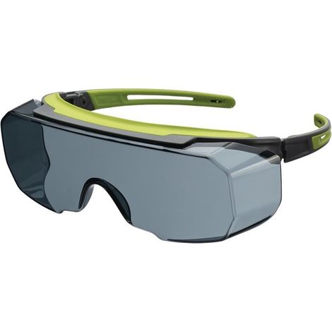 Überbrille Avatar Plus OTG EN166,EN170,UKCA Rahmen grau/grün,Scheibe grau (1/2)
