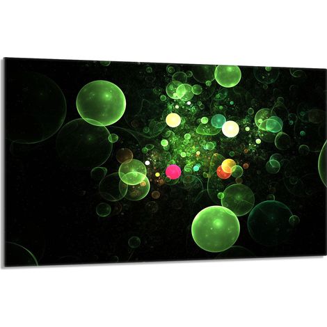 Glasschutzplatte für den Herd 80x52 Bubbles