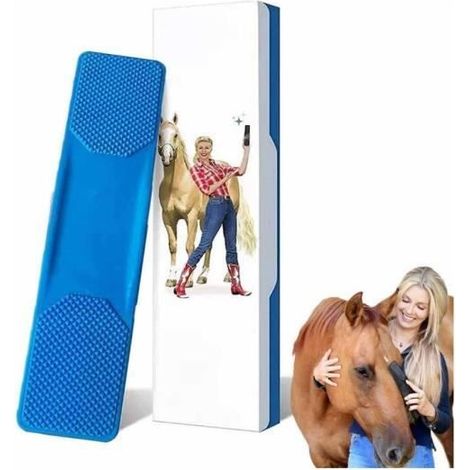 6 En 1 Brosses Pour Chevaux,Peigne De Massage Brosse De Toilettage Pour Chevaux,Toiletteur Pour Chevaux,Animaux De Compagnie(Bleu) (1/4)