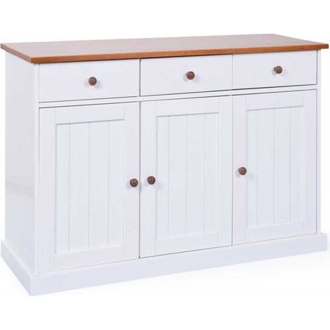 Mobile soggiorno buffet westerland 3ante+3cassetti 131x45x86h pino massello - Inter Link (1/5)