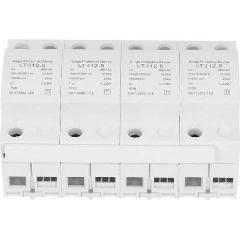 4-poliger 12,5–25 kA AC385V Überspannungsschutzschalter der Klasse T1 für elektrische Geräte (1/5)