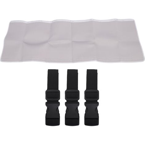 Housse isolante pour tuyau d'air conditionné portable – Compatible avec tuyaux de 5 et 5.9 pouces – 3 sangles de fixation (polyester, 59")