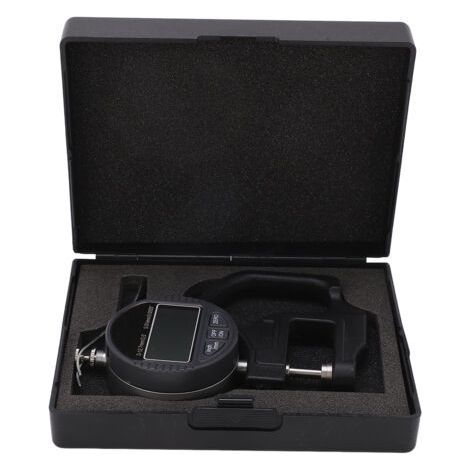 Leather Fabric Thickness Gauge Digital Display Paper Measuring Tool Range 0-12.7mm 0.01mm (1/5)