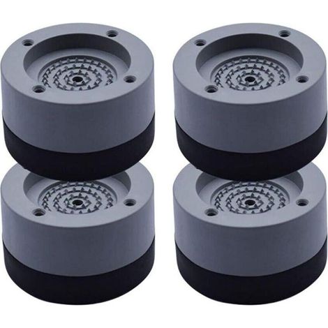 Amortisseur de vibrations, lot de 4, tapis anti-vibrations, amortisseur de vibrations pour lave-linge et sèche-linge, 4 cm (gris, 4 cm)-Fei Yu (1/5)