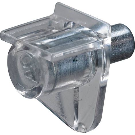 Hettich Safety - Bodenträger mit Stahlstift, transparent, 20 Stück Möbelbeschläge