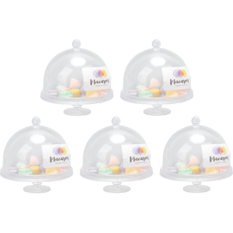 Lot de 5 gâteaux miniatures macarons pour maison de poupée, mignons et exquis, à décorer. (1/5)