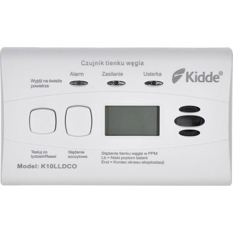 Detector de monÓxido de carbono y monÓxido de carbono lcd k10lldco kidde