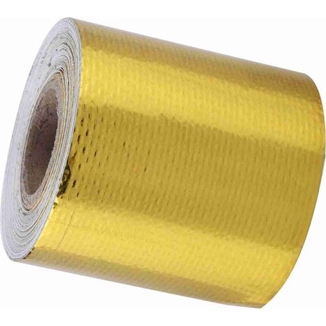 Bande autoadhésive en aluminium réfléchissant écran thermique pour automobile 5 m x 5 cm (Doré) (1/5)