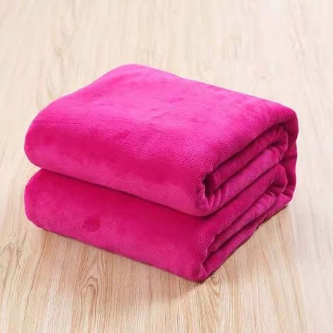 Couverture Jetable - Microfibre Polaire Douce - 120 x 200 cm - Pour Canapé Lit Camping Voyage - 1 Pièce (1/2)
