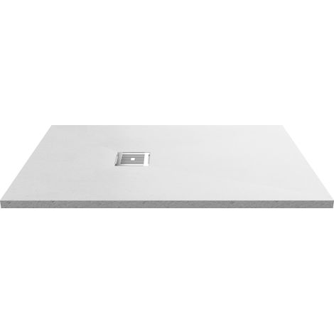 1200mm x 800mm Premium Slimline Rectangular Shower Tray - Slate White