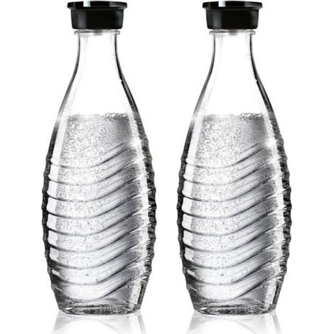 Glaskaraffen – Set mit 2 x 0,7-Liter-Flaschen, nur kompatibel mit Penguin- und Crystal-Maschinen, spülmaschinenfest (1/4)