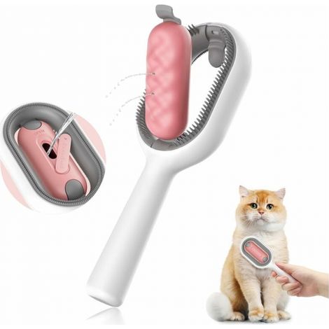 Brosse pour chat avec réservoir d'eau, peigne d'épilation pour animaux de compagnie, brosses lissantes pour chiens, outil de toilettage pour chats, élimine les sous-poils lâches et emmêlés
