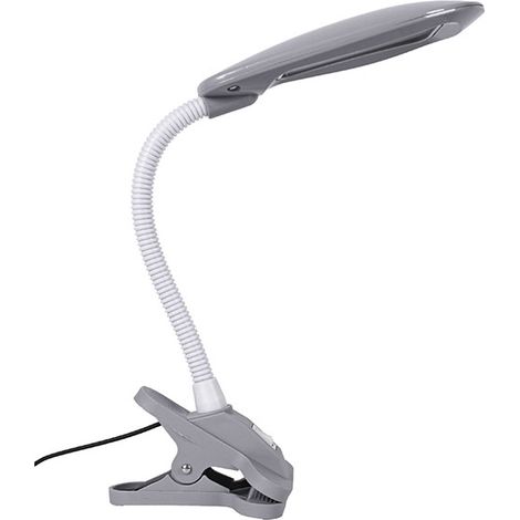 Flexo serie ALBA 5W LED 4000K con clip H.40cm en blanco (1/3)