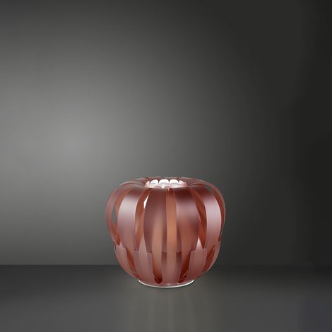 Lampada da tavolo Pink Metal in Metallo Bianco 42 x 33h