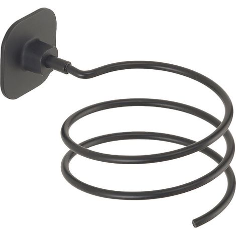 Spirale Porta Phon Da Parete  Acciaio Inox Nero Opaco  Timo