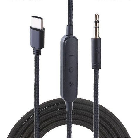 Câble USB-C vers jack 3,5 mm pratique pour casques audio 1000XM5/1000XM4/9500/9600