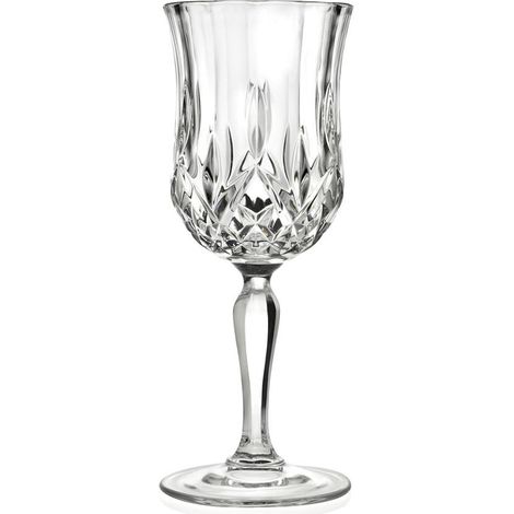 Set 6 Bicchieri Calici Acqua da Tavola in vetro Cristallo Rcr Opera