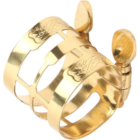 Ligature métallique pour saxophone, accessoire d'embouchure et pièce pour instrument à vent (1/5)