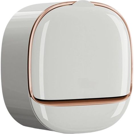 Jabonera de pared - Organizador de baño - No requiere taladro - 12,3 cm - Blanco (1/5)