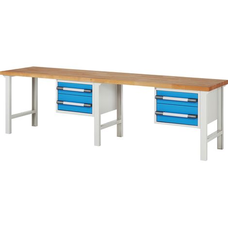 eurokraft pro, Établi, système modulaire Série 7000, 4 tiroirs (1/2)