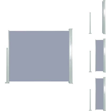 Auvent latéral rétractable 120 x 300 cm Gris - Auvent Latéral - Auvents Latéraux - Paravent De Balcon - Paravents De Balcon (1/5)