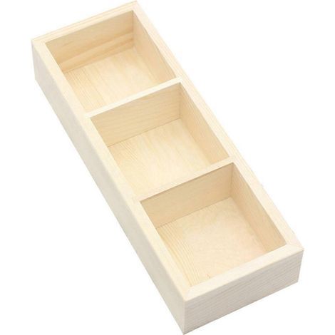 Organizer mit 3 Fächern für Teebeutel und Zucker, ideal für die Kaffeepause. – 21 x 7,5 x 4 cm (1/4)