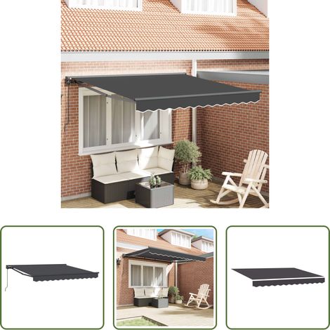 Sonnenschutz -  Markisenrahmen Anthrazit 300 x 250 cm (1/5)