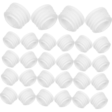 de 60 embouts ronds en plastique pour tubes capuchons color (1/5)