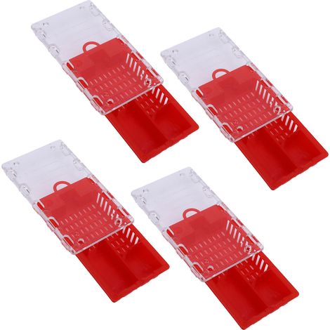 Königinnenkäfig, 10er-Set, Transportbehälter aus Kunststoff, Imkereiausrüstung, rote Ausrüstung (1/5)