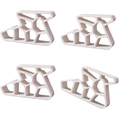 Bloque-fenêtre / Bloque-porte – Lot de 4 pièces – Plastique - 9,3 × 5,3 × 1.9 CM – Verrou de fenêtre – Limiteur de fenêtre – Limiteur anti-dérapant pour fenêtre et porte – Pour la maison et le bureau (1/5)