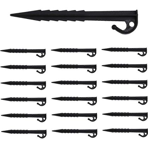 100 piquets gonflables en plastique de 14,5 cm, ancrages robustes pour jardin et structures gonflables extérieures CJY (1/4)