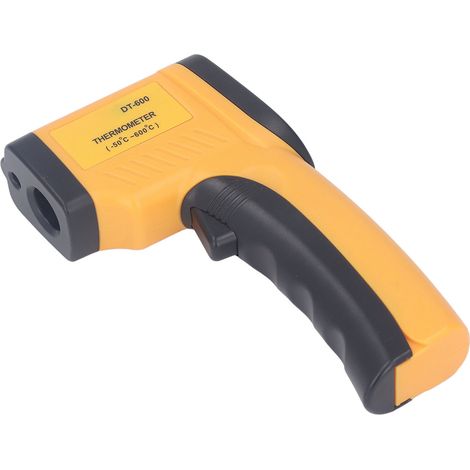 Thermomètre infrarouge sans contact avec écran numérique, pistolet de mesure de température -50 à 600°C, ABS, 2 piles AAA non fournies (1/5)