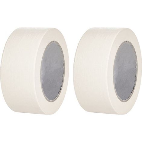 Malerkrepp Abdeckband 2 Rollen 50 mm x 50 m Abdeckband Klebeband Malerbedarf Malerkrepp Universell einsetzbar Rückstandsfrei Entfernbar (1/5)