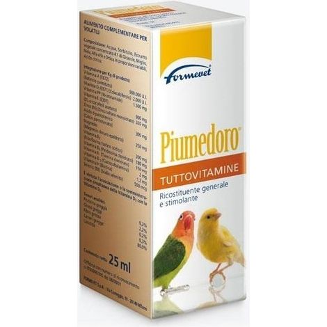 Piumed'oro Tutto Vitamine 25ml FORMEVET