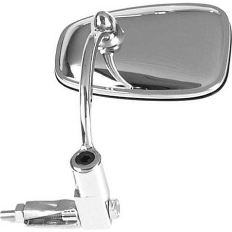Espejo retrovisor cromado para manillar, 22,2 mm, universal - V Parts (Vicma)