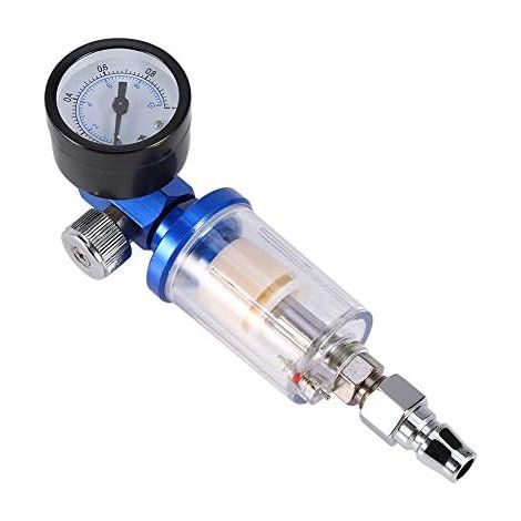 Régulateur de pression d'air, ensemble de régulateur d'air de pulvérisation de voiture étanche, jauge régulateur d'air pneumatique de pulvérisation et séparateur filtre piège à eau d'huile e (1/5)