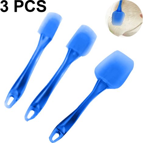 Spatule En Silicone - Set De 3 Raclettes De Cuisine - Pour Pâtisserie Et Préparation De Gâteaux - Dimensions Variées - 3 Pièces (1/5)