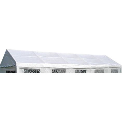 Ersatzdach / Dachplane PALMA für Zelt 4x10 Meter, PVC weiss 480g/m², incl. Spanngummis