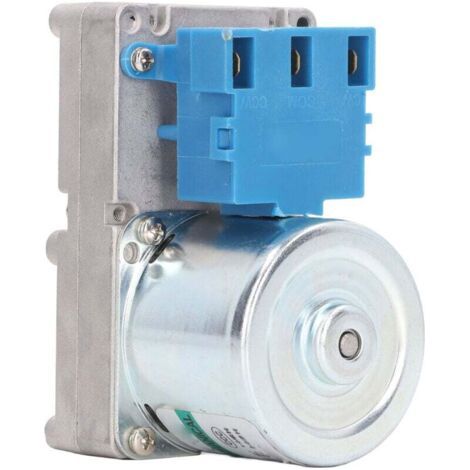 Motorreductor de tornillo sin fin de 20 W, alta conductividad, para estufa de pellets, chimenea eléctrica, horno, mueble bar, AC220V, 3 rpm (200 kg.cm).